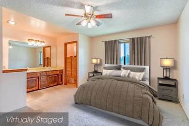 28 master bed staged