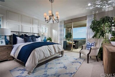 Spacious master bedroom, as shown in the model.