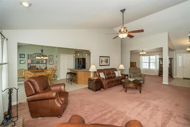 Open Floor Plan Great Room to Kitchen