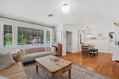 Spacious living room with lots of natural lighting