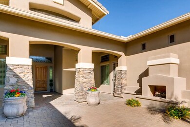 Welcoming front courtyard