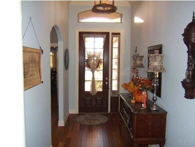 Entrance Foyer with 14 ft high Trey Ceiling