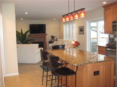 Kitchen. View of spacious island and kitchen is op