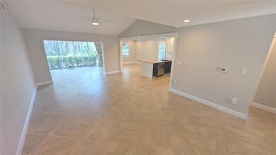 View from dining area to Florida room