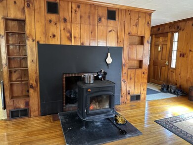 cozy fire going in living room