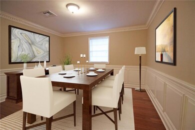 Dining Room with updated wood floors!