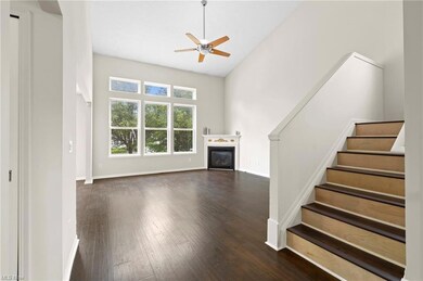 Incredible great room with vaulted ceiling and fir