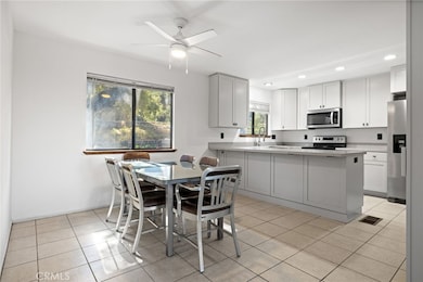 Ground level dining room and updated kitchen.