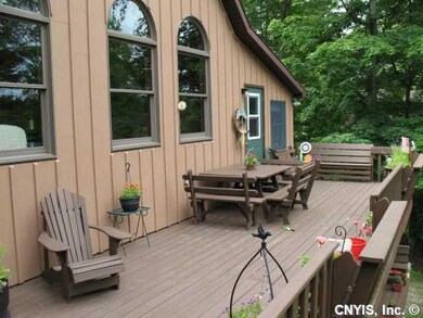 Deck large front deck facing the river