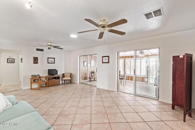 Family Room and enclosed Patio