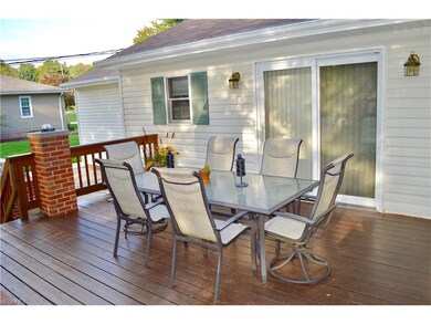There is plenty of space on the deck for a large d