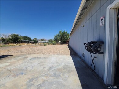 View of back - garage door on back opens for a dri