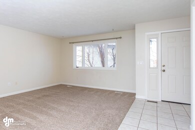 entry and living room