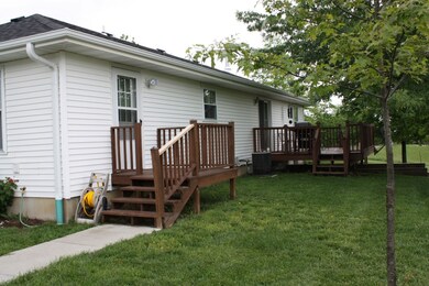 Back of home and decks