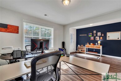dining room used as office