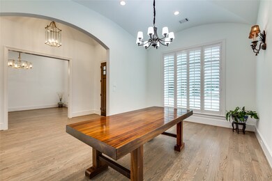 another view of the dining room, notice the wood s