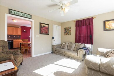 Unit A - Living Area into Dining Area