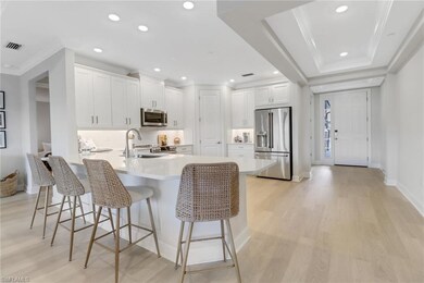 Kitchen with a kitchen breakfast bar, visible vent