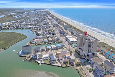 Drone / aerial view of expansive coastline