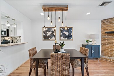 Host intimate gatherings in this lovely dining room.