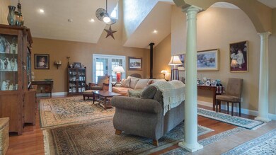 Great Room with Columns