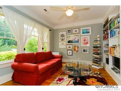 Study adjacent to living/entry