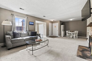 Living room with gas fireplace