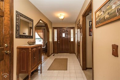 Tiled entryway.