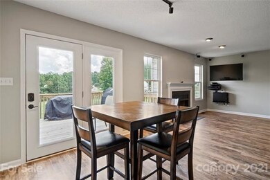 Dining Area with access to backyard deck.