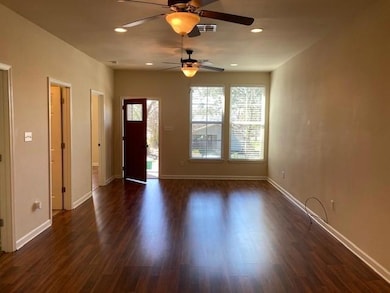 View from kitchen to living room.  Lots of room an