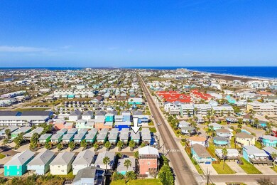 Aerial perspective of suburban area with a large 