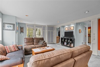 Deck off of the living room