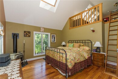 Master with deck and office loft.