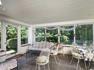 Here's the sunroom with access to the large patio 