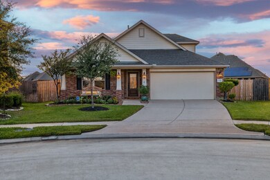 Home in the night lights