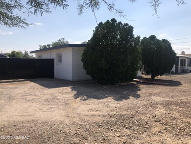 Front yard with parking