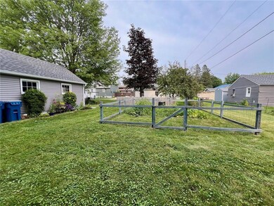fenced garden area