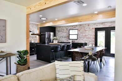 Family room into dining