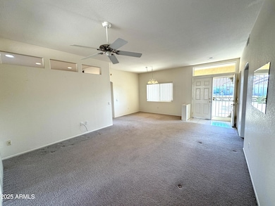 Living area to front door