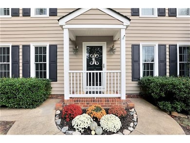 Beautiful entry and covered front porch!