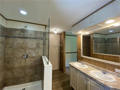 Large walk in shower in primary bath