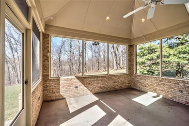 Covered Screened Porch with Skylights and Overhead
