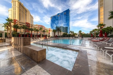 Community pool with a patio area