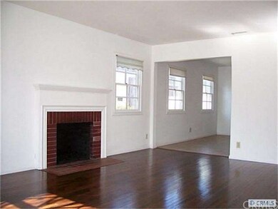 Living Room with wood burning fireplace