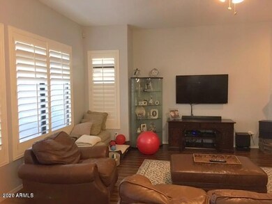 Family room with Wooden Shutters