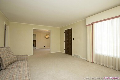 Living room into dining room