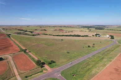 Aerial overview of property's location with rural landscape