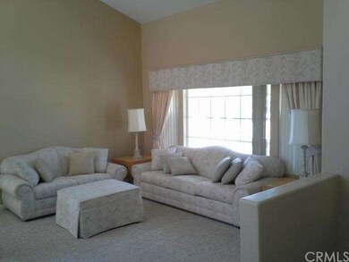 Vaulted ceilings in living room
