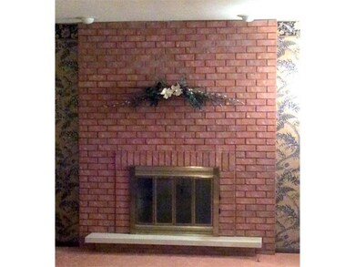 BRICK FIREPLACE IN LIVING ROOM ( ONE GAS/ONE WOODB