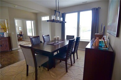 Formal dining room is perfect for family meals